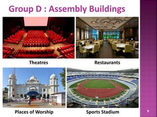 9
Theatres Restaurants
Places of Worship Sports Stadium
 