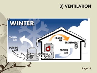 Free Powerpoint Templates Page 23
3) VENTILATION
 