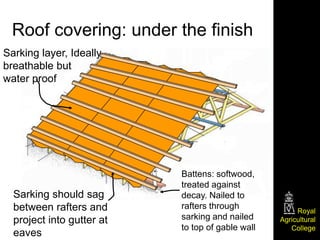 Long Rafter Sarking Introduction to building technology | PPTX