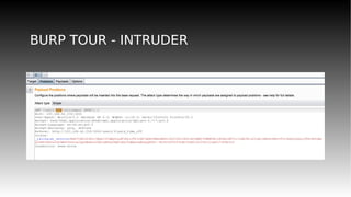 BURP TOUR - INTRUDER
 