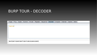 BURP TOUR - DECODER
 