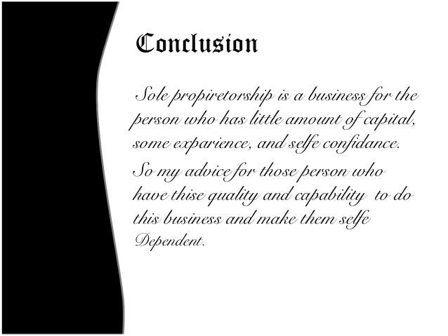 Features of sole proprietorship picture