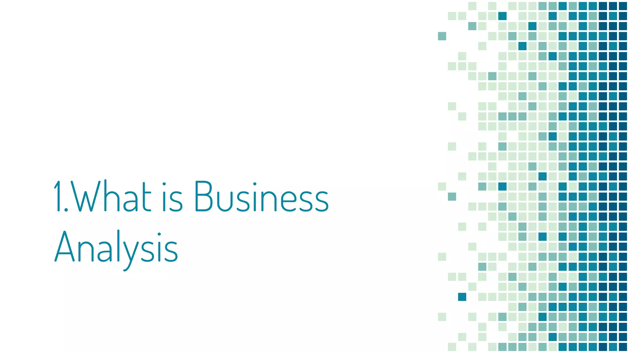 Introduction to business analysis | PPT