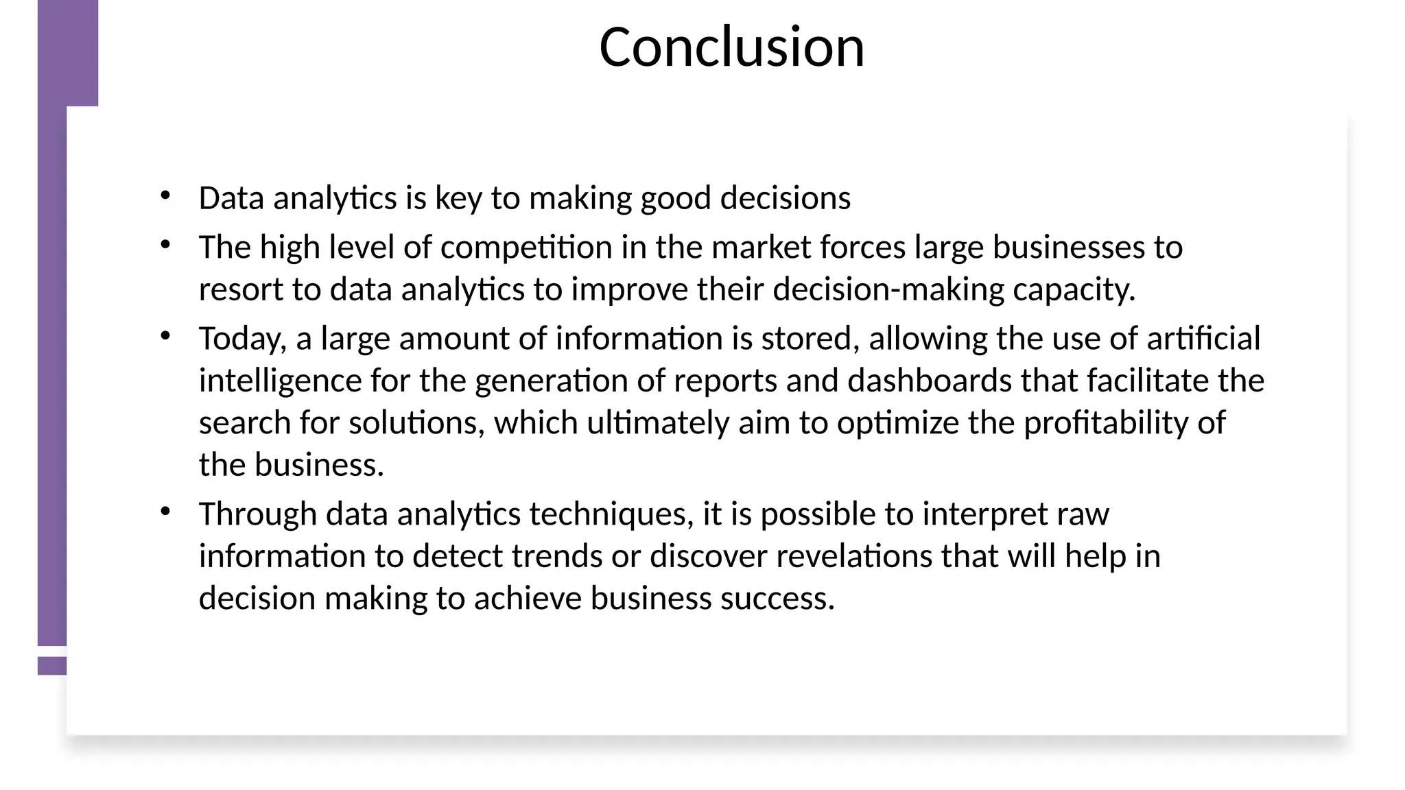 Introduction to Business Analytics power point presentation | PPTX
