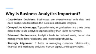 Comprehensive Introduction to Business Analytics and Its Impact on ...