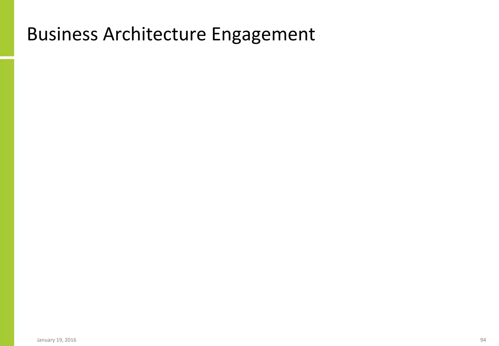 Business Architecture Engagement
January 19, 2016 94
 