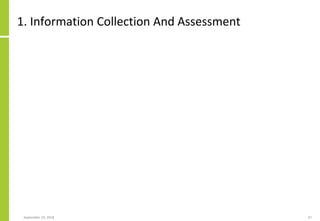 1. Information Collection And Assessment
September 24, 2018 47
 