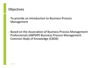 Introduction to Business Process Management | PDF