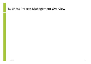 Business Process Management Overview




 July 3, 2010                          32
 