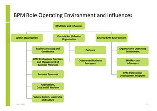 BPM Role Operating Environment and Influences
                                    BPM Role and Influences



             ...
