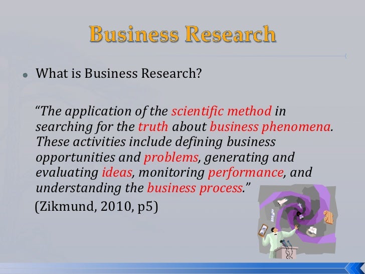 what is business meaning research