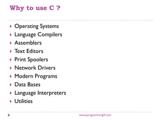 Introduction to c | PPT