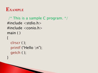 Introduction to c | PPTX