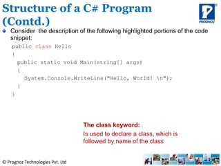 Microsoft C# programming basics | PPSX