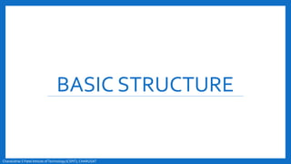 BASIC STRUCTURE
Chandubhai S Patel Intitute ofTechnology(CSPIT), CHARUSAT
 