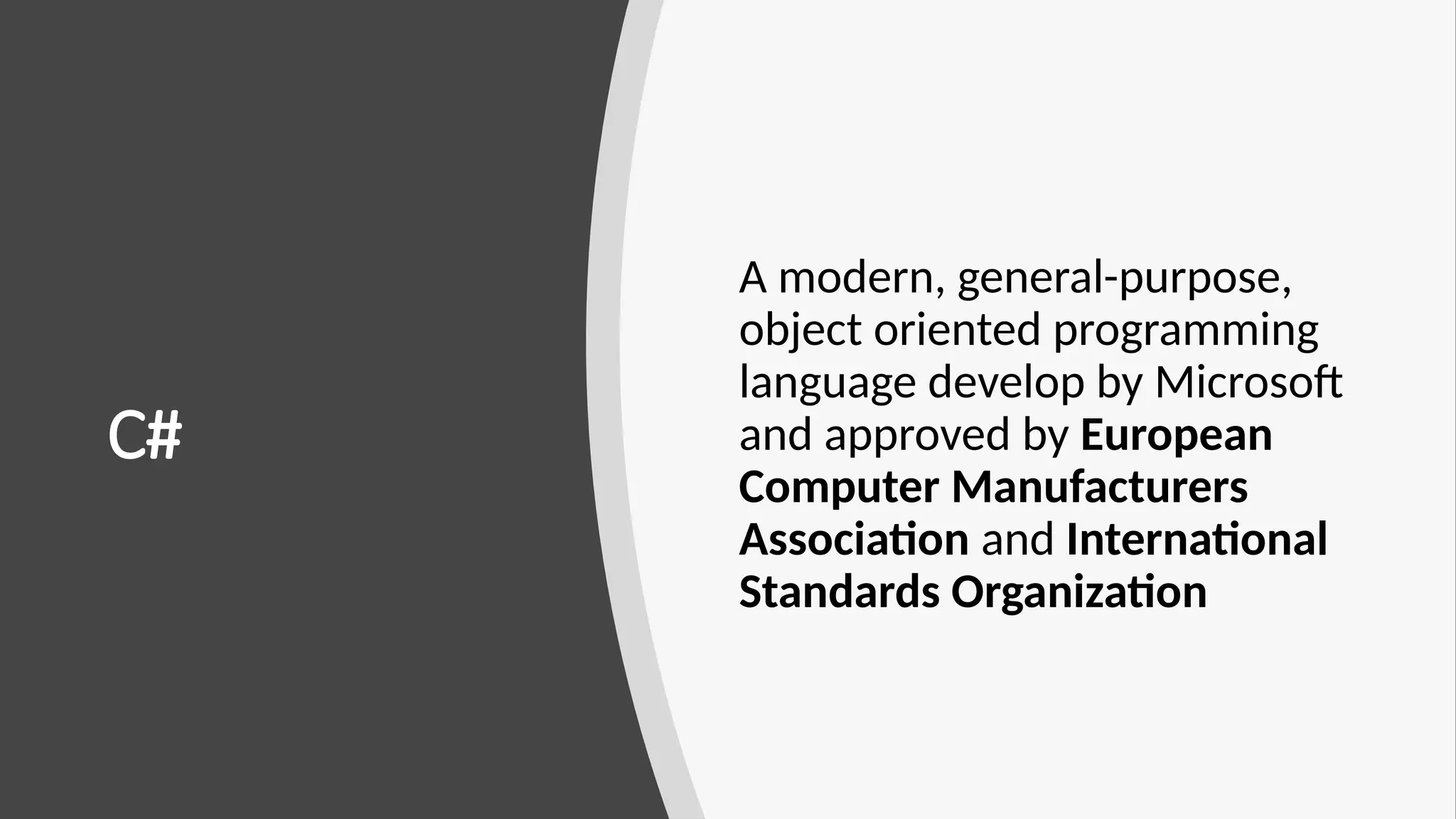 Introduction to C#.pptx for all BSIT students | PPT