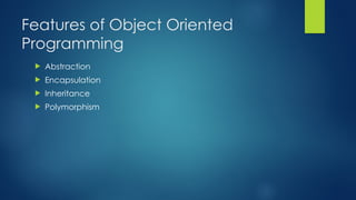 Introduction to Object Oriented Programming through C++.pptx