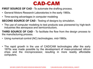 INTRODUCTION TO COMPUTER AIDED DESIGN & MANUFACTURING | PDF