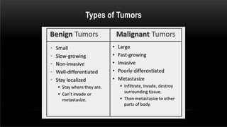 Types of Tumors
 