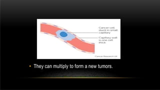 • They can multiply to form a new tumors.
 