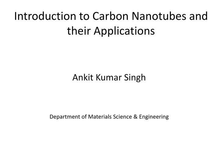 applications of carbon nanotubes applications of carbon nanotubes