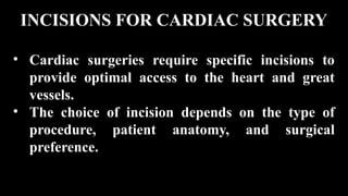 First Heart Incision INTRODUCTION TO CARDIOTHORACIC SURGERY DRAINAGE TUBES & BOTTLES.pptx