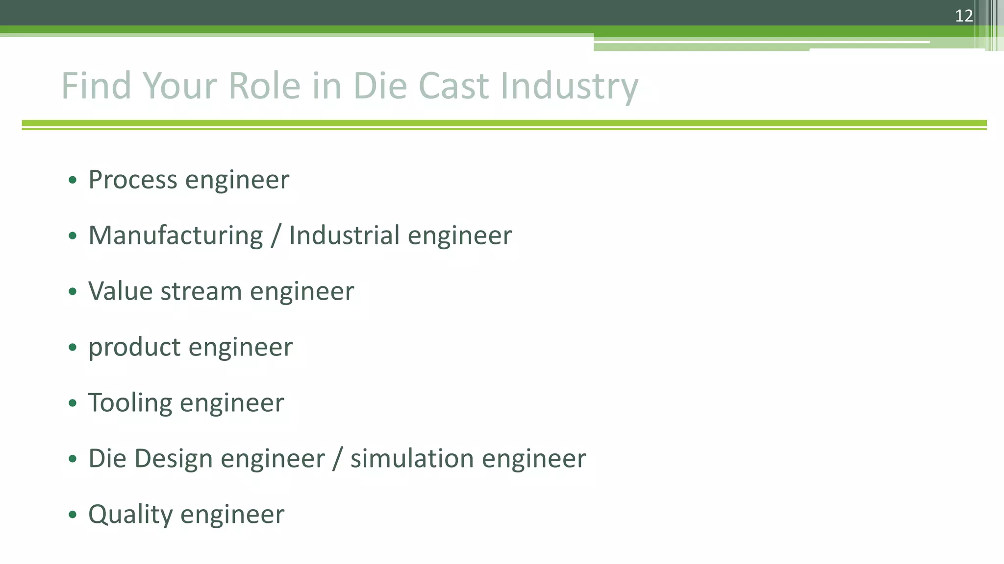 Introduction to casting industry | PPTX