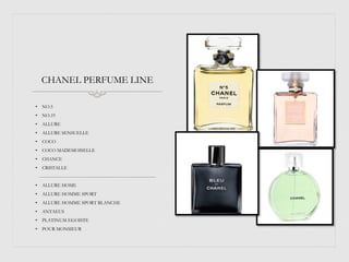Chanel perfume line hot sale