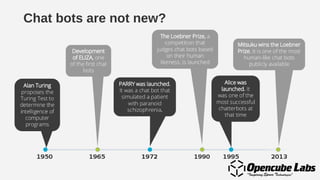 Chat bots are not new?
 