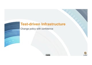 Test-driven Infrastructure
Change policy with confidence
 