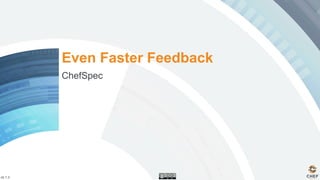 v0.1.3
Even Faster Feedback
ChefSpec
 