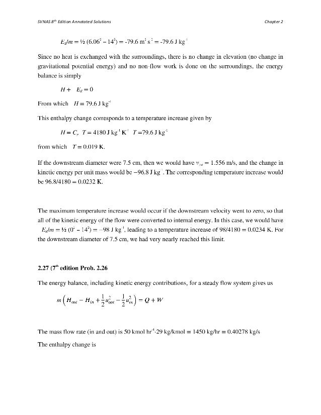 introduction chemical engineering thermodynamics solutions manual