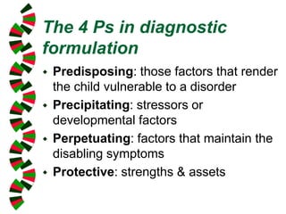 Introduction to child Psychiatry- Assessment issues | PPTX
