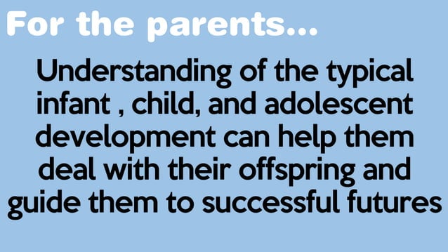 Introduction to Child and Adolescent Development (Part 1) | PPT