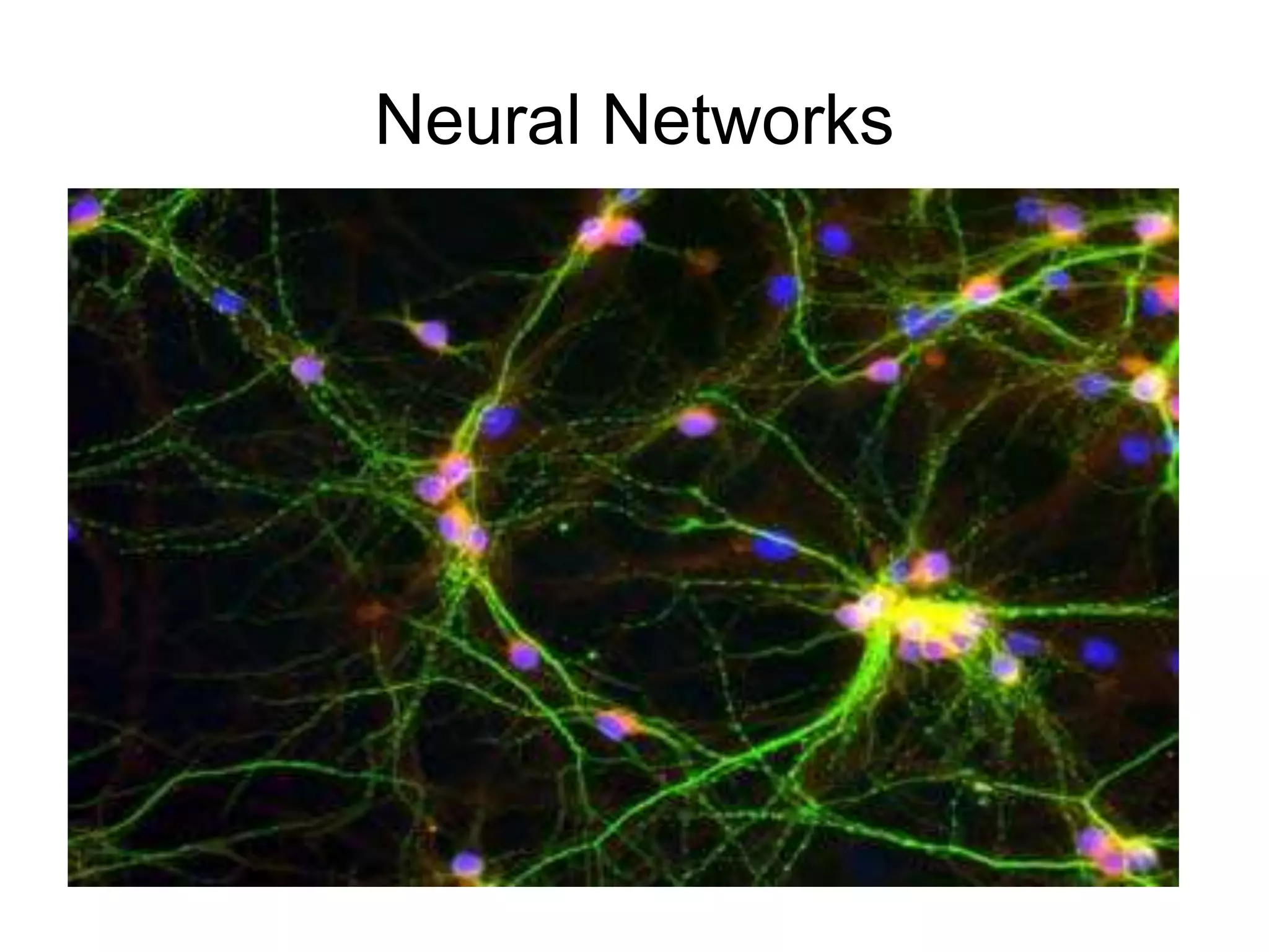 Neural Networks
 