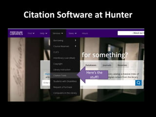 Introduction To Citation Management Ppt Introduction To Citation Management Ppt