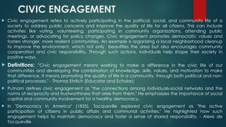 Comprehensive Introduction to Civics and Citizenship Education | PPTX