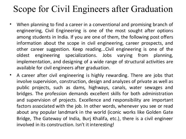 civil engineering essay