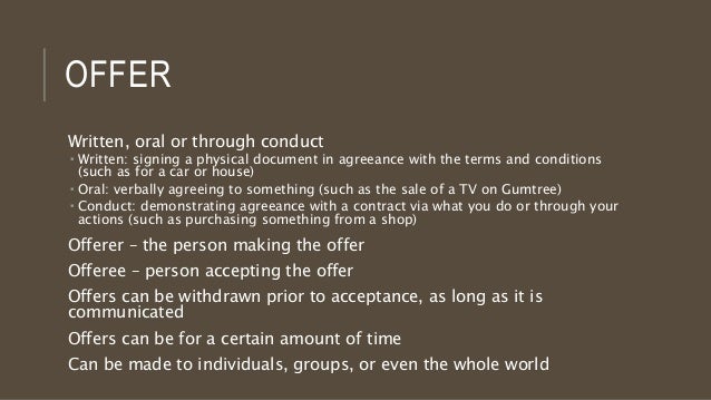 difference between offer and invitation to treat pdf