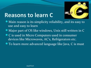 Introduction to c_language | PPT | Programming Languages | Computing