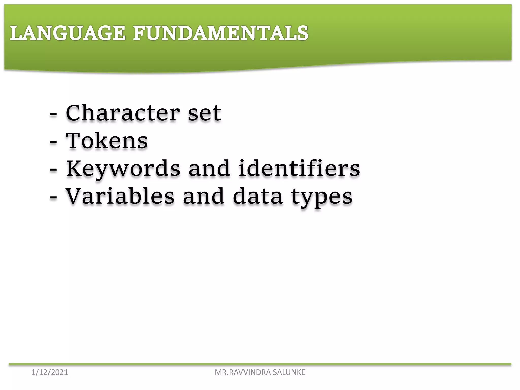 Introduction to c language