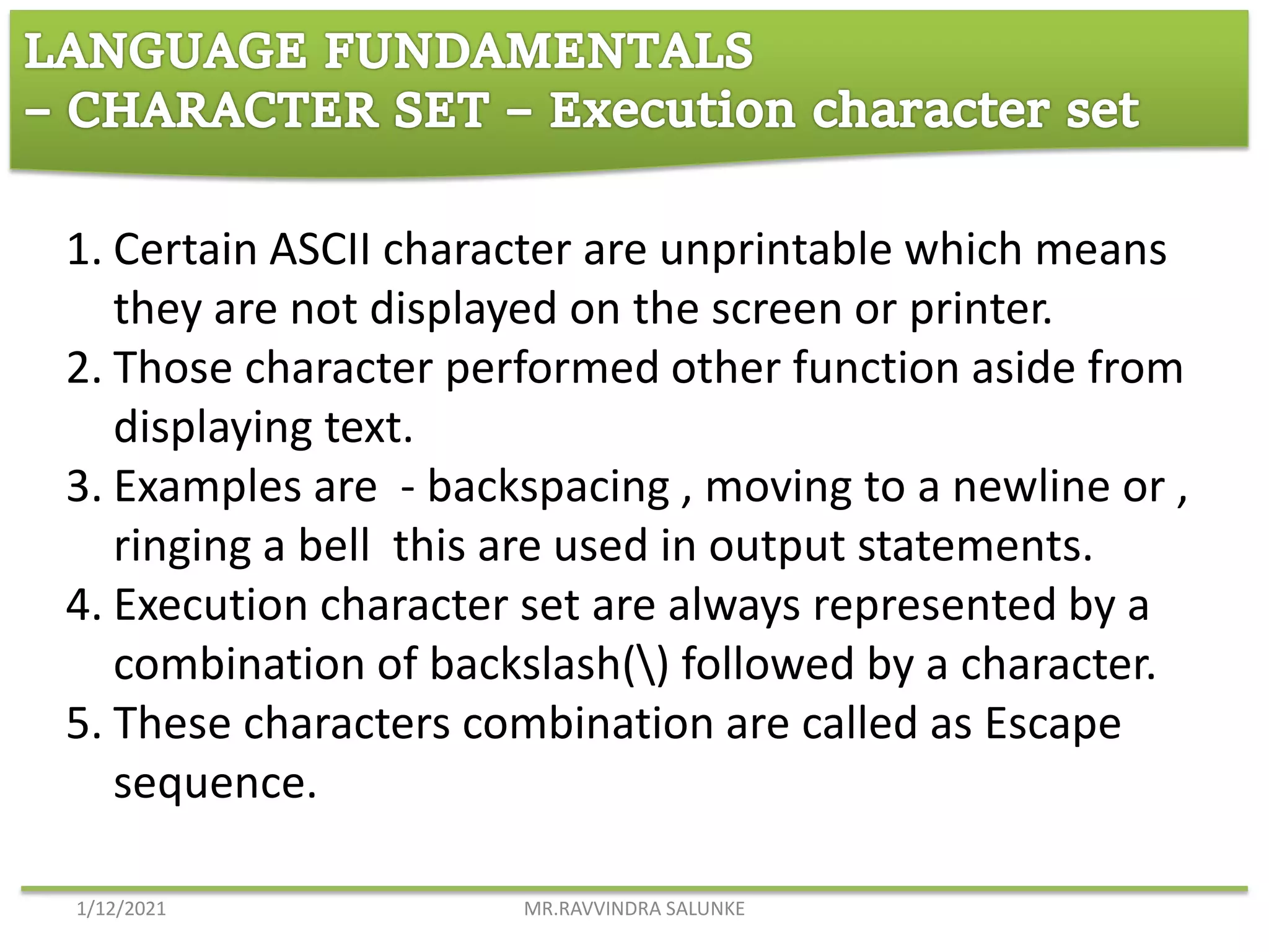 Introduction to c language