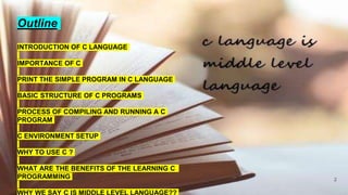 Introduction to c language | PPTX