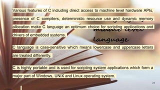 Introduction to c language | PPT
