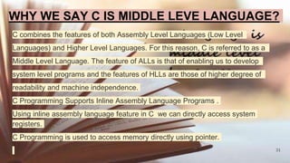 Introduction to c language | PPTX