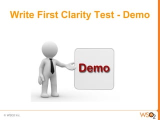 Write First Clarity Test - Demo
 