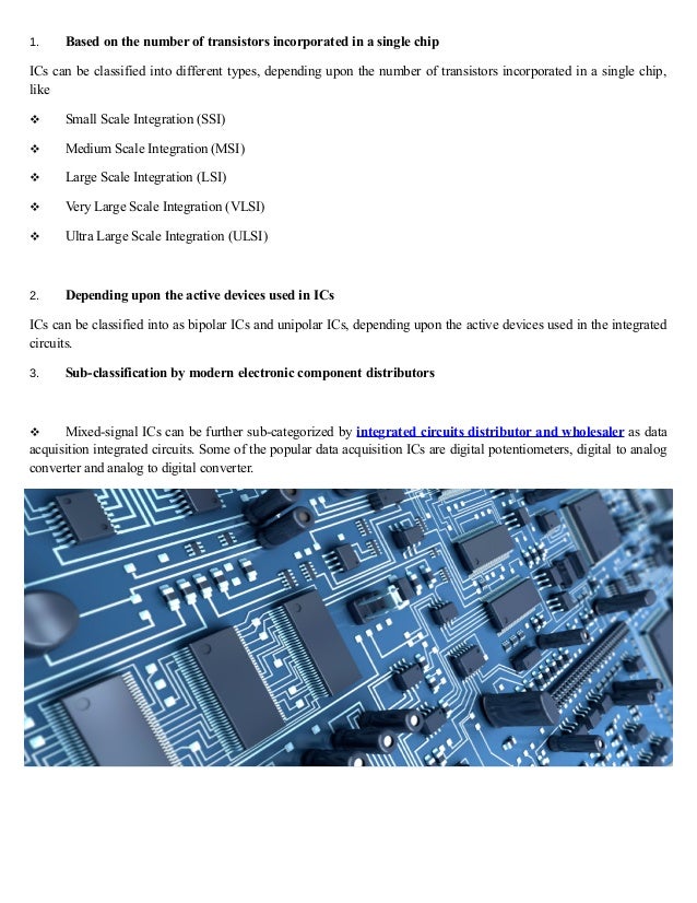 Introduction to Classifications And Benefits of Integrated Circuits