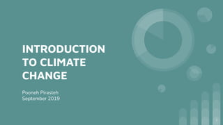 INTRODUCTION
TO CLIMATE
CHANGE
Pooneh Pirasteh
September 2019
1
 