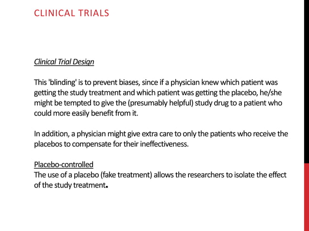 Introduction to clinical trials.pptx | Healthcare Industry | Industries