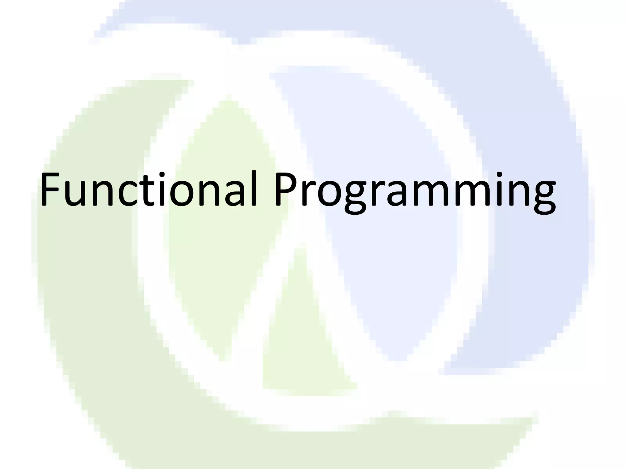 Functional Programming 